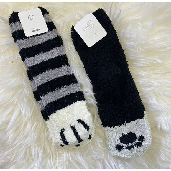 2 Pairs Fuzzy Socks for Women Fluffy Warm Soft Cozys Slipper Socks Funny Novelty - Picture 4 of 7